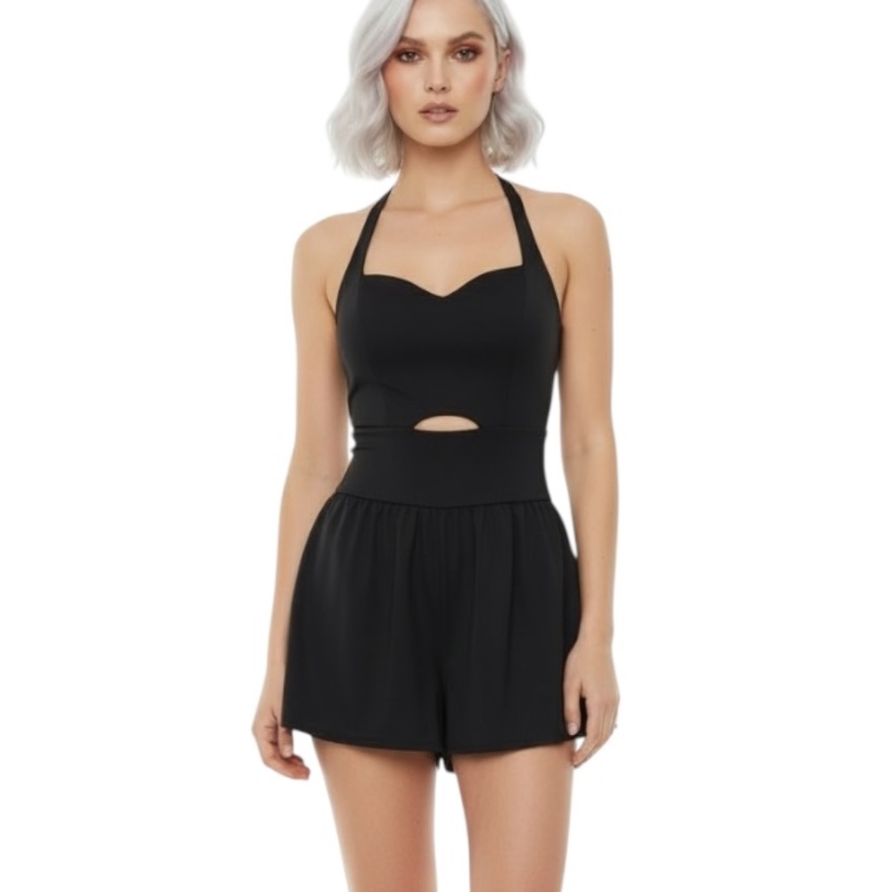 NEW FREE PEOPLE MOVEMENT Cutout Workout Righteous Runsie Romper SIZE XS